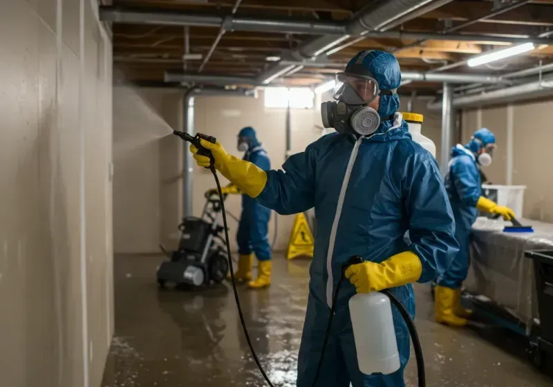 Basement Sanitization and Antimicrobial Treatment process in Rotterdam, NY