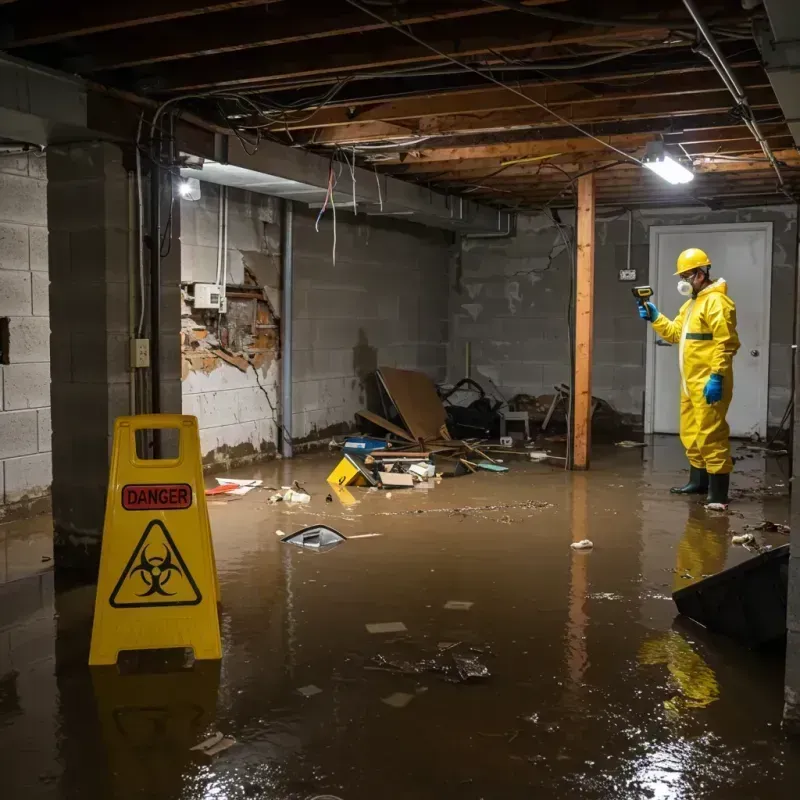 Flooded Basement Electrical Hazard in Rotterdam, NY Property